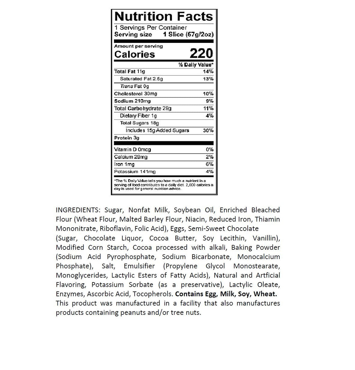 Chocolate Pudding Cake Slice NeMo's Bakery